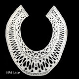 Circle Shape Lace Collar, Round Lace Collar, Closed Embroidery Collar Applique X003