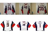 Customize Echl Elmira Jackals Miles Okeefe Kyle Reeds Hockey Jerseys