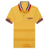 Custom Men's Cotton Golf Polo Shirt with Own Embroidery Logo