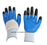 Nitrile Coated Gloves with Double Coated on Fingers
