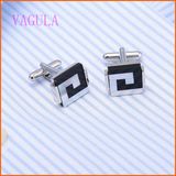 VAGULA 2015 Fashion Painting Copper Shirt Cufflinks