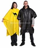 PVC Rainwear Attached Hood with Drawstring