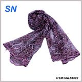 2018 Fashion Lace Scarf Shawl Wrap Sequin Floral Art Pattern