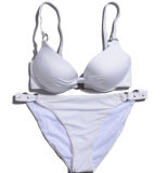 White Classice Simple Cheap Custom Two Pieces Bikini