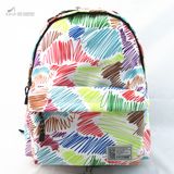 Large-Capacity Scribble Print Backpack