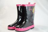 2018 Children Cartoon Rubber Rainboots Girl's Ankle Boots Gumboots