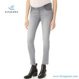 Fashion Straight-Leg Denim Maternity Women Jeans with Slight Fading by Fly Jeans