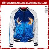 Customised Blue and White Bomber Jacket Embroidery (ELTBJI-41)