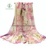 Hand Painted Sunscreen Beach Shawl Lady Fashion Silk Scarf