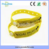 Waterproof Carnival Wristband RFID Custom Vinyl Wristbands