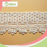 Eco - Friendly Dyeing Popular Guipure Lace with Stones
