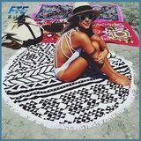 Fashion Sunbathe Round Beach Towel Large Microfiber Printed Yoga Towel