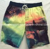 Oeko-Tex Full Waist Polyester Patterned Men Board Short Swimwear