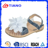 New Design Outdoor PVC Sandal for Kid's with Flower (TNK40017)