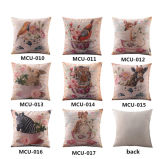 New-Style Skull Cushion Faux Linen Transfer Print Pillow (MCU-010)