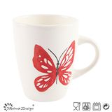 11oz Ceramic Mug with Handpainting Butterfly