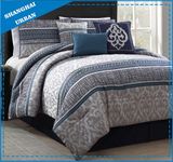 6 Piece Vintage Design Polyester Comforter Bedding Set