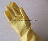 Household Long Working Red Latex Waterproof Gloves with SGS Approved