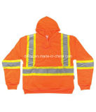 Orange 100% Polyester Full Zipper Hoodie