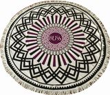 New Design Customized Microfiber Circle Printing Round Beach Towel