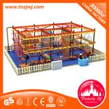 Expansion Series Wooden Indoor Playground Equipment Rope Net