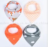 OEM Logo Double Layer Thick Cotton Baby Apron Pinafore Bib