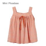 100% Cotton Plaid Tops for Girls Wholesale Online