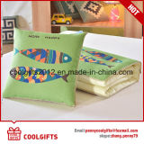 New Arrivals Cotton Linen Travel Pillow with Foldable Blanket
