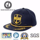 2017 New Design Era 3D Embroidery Brim Quality Acrylic Snapback Cap with Rope