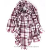 Fashion Warm Woven Check Acrylic Shawl (HWS19)