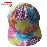 Fashion Floral Trucker Hat 5 Panel Flat Brim Snapback Hats
