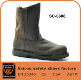 Heavy Industrial Acid Resistant Goodyear Welted Leather Safety Boots Sc-6608