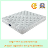 Pocket Spring Foam Mattress with Rolled up Packing with White Cover Pad