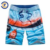Oeko-Tex Full Waist Polyester Patterned Men Board Short Swimwear