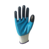 Industrial Blue Nitrile Gloves Finger Double Coated