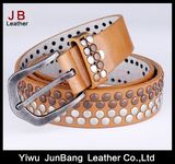 Hot Sale Handcrafted Studded Rivet Womens PU Belts