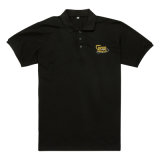 Gold Color Embroidery Polo Shirt with Cotton Polyester Fabric (PS054W)