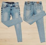 2016 New Slim Denim Latest Design Skinny Pencil Woman Jeans (HDLJ0047)