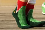 Exaggeration Bright Color Patten Dress Sock