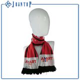 Customized Club Logo Printed Football Team Soccer Fan Knitted Scarf