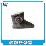 Knitted Winter Warm Indoor Women Boots with Flowers