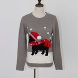 Christmas Gift of Ladeis' Sweater in Jacquard Design and Acrylic Quality Soft Handfeel