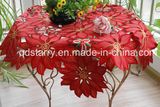 Red Fabric Xmas Table Cloth St1730