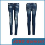 Women Denim Skinny Patched up Jeans (JC1055)