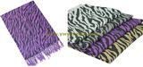 Fashion Twill Tassel Acrylic Animal Print Scarf (YMKQW2)