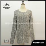 Ladies Cable Knit Zipper Sweater Wholesale Clothing