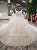 Aolanes Ball Gown Illusion Cap Sleeve Wedding Dress 111136