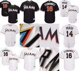 Miami Marlins Jose Fernandez Martin Prado Cool Base Baseball Jerseys