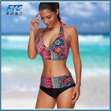 Wholesale Swimwear Custom High Quality High Waisted Swimsuit