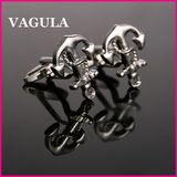 VAGULA Quality Silver Anchor Cufflinks (HL10171)